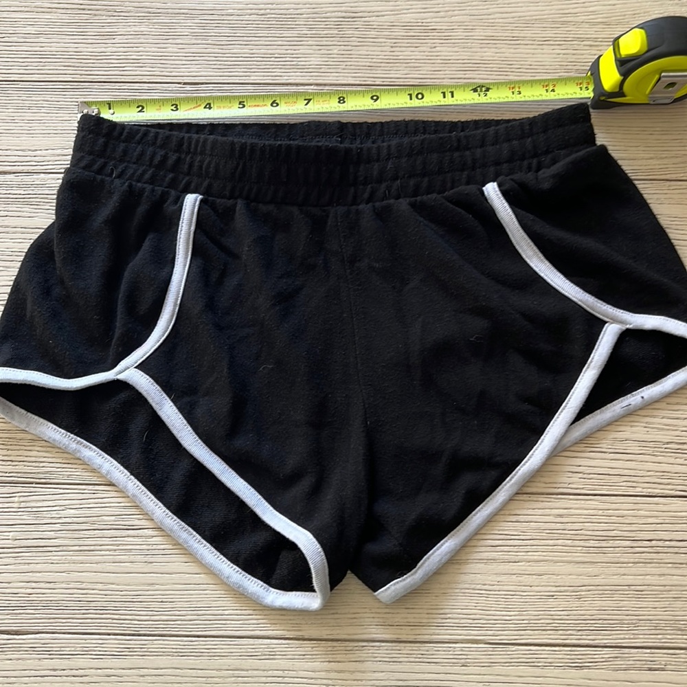 🖤😍 Black retro athletic Pac-Man 70s style short shorts vintage style